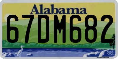 AL license plate 67DM682