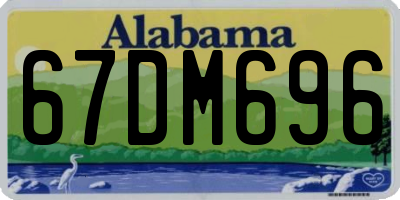 AL license plate 67DM696