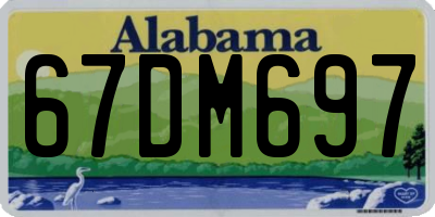 AL license plate 67DM697