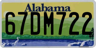 AL license plate 67DM722