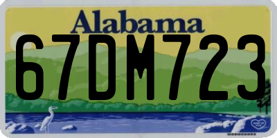 AL license plate 67DM723