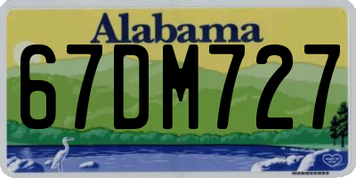 AL license plate 67DM727