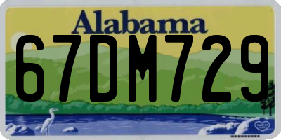 AL license plate 67DM729