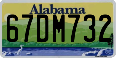 AL license plate 67DM732