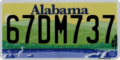 AL license plate 67DM737
