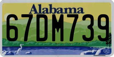 AL license plate 67DM739