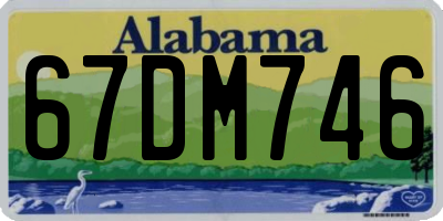 AL license plate 67DM746