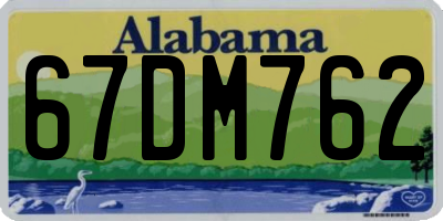 AL license plate 67DM762