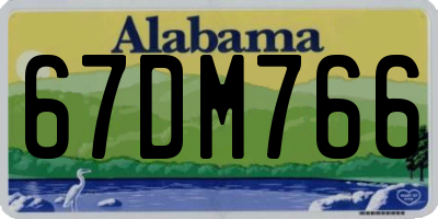 AL license plate 67DM766