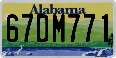 AL license plate 67DM771