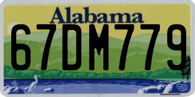 AL license plate 67DM779