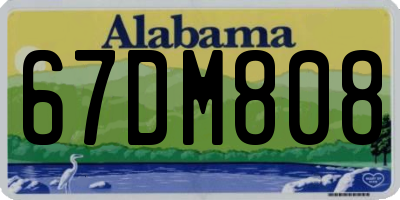AL license plate 67DM808
