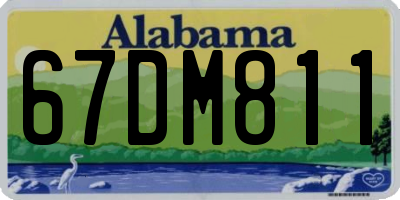 AL license plate 67DM811