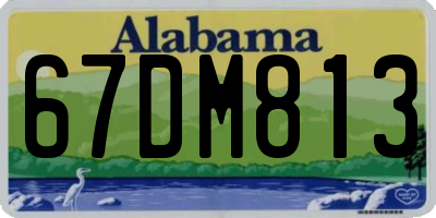 AL license plate 67DM813
