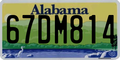 AL license plate 67DM814