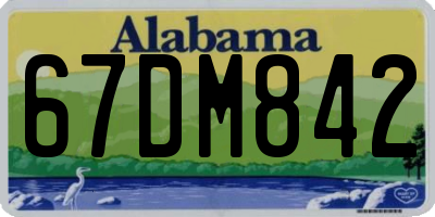 AL license plate 67DM842
