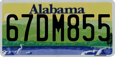 AL license plate 67DM855