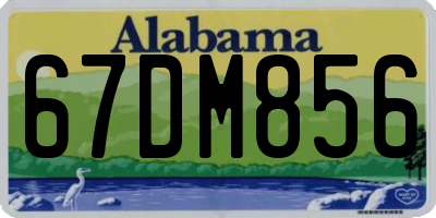 AL license plate 67DM856