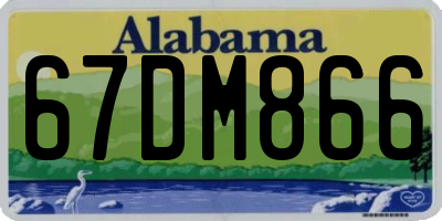 AL license plate 67DM866