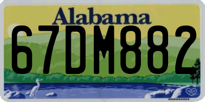 AL license plate 67DM882