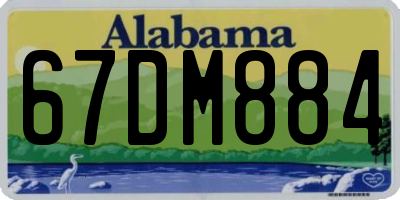 AL license plate 67DM884