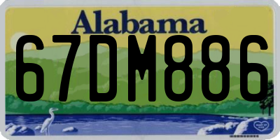 AL license plate 67DM886