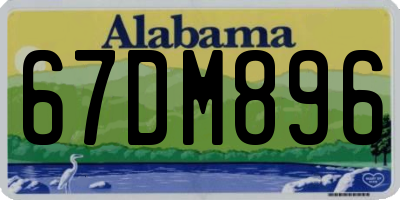 AL license plate 67DM896