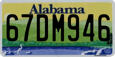 AL license plate 67DM946
