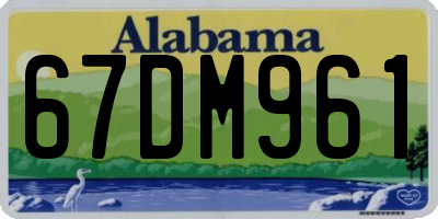 AL license plate 67DM961