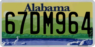 AL license plate 67DM964