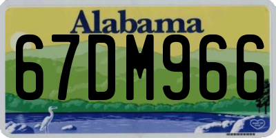 AL license plate 67DM966