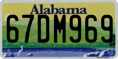 AL license plate 67DM969