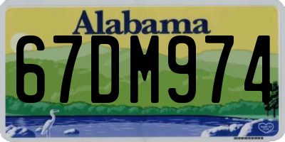 AL license plate 67DM974