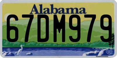 AL license plate 67DM979