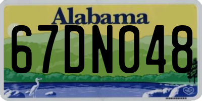 AL license plate 67DN048