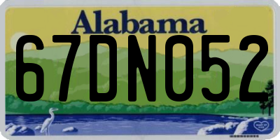 AL license plate 67DN052