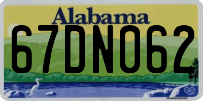 AL license plate 67DN062
