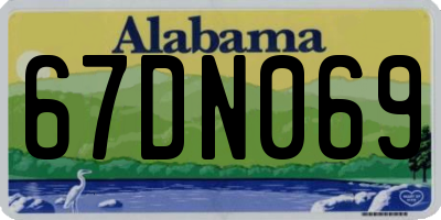 AL license plate 67DN069