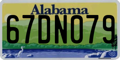 AL license plate 67DN079