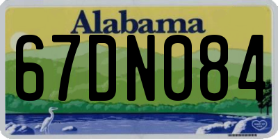 AL license plate 67DN084