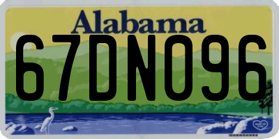 AL license plate 67DN096