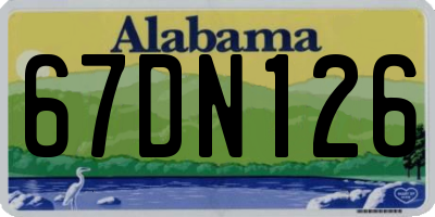 AL license plate 67DN126