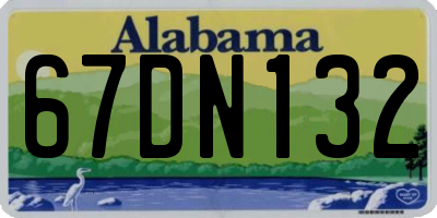 AL license plate 67DN132