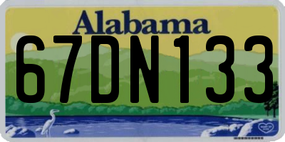 AL license plate 67DN133