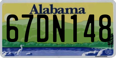 AL license plate 67DN148