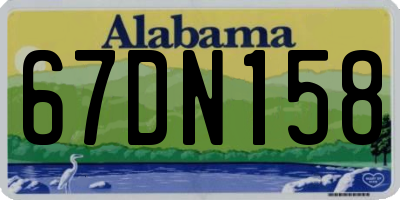 AL license plate 67DN158