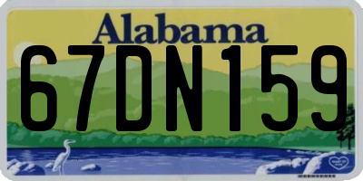 AL license plate 67DN159