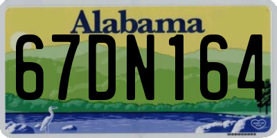 AL license plate 67DN164