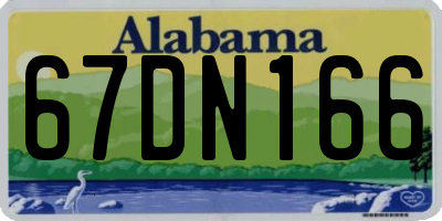 AL license plate 67DN166