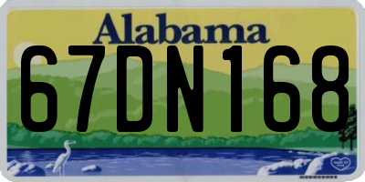AL license plate 67DN168